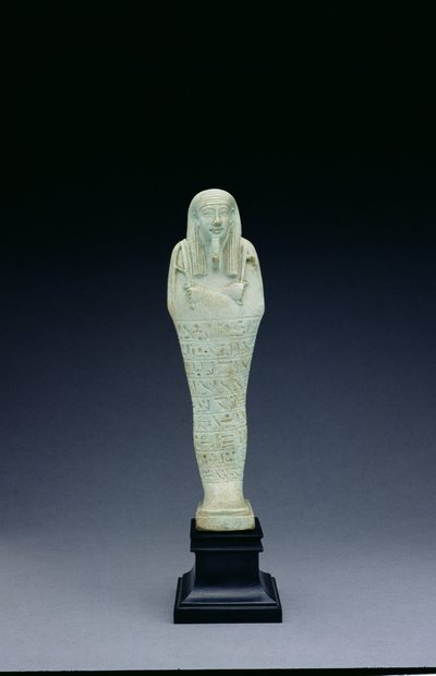 Schabti-Figur von Imhotep, geboren von Bastetirdis, Spätzeit von Egyptian 30th Dynasty